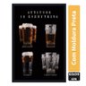 Quadro Decorativo Poster Copos de Cerveja Atitude É Tudo sem Vidro 60x90cm - 1