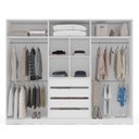 Ver imagem 4 de Guarda Roupa Casal com 6 Portas e 4 Gavetas 240825 Linha Porto Politorno Móveis