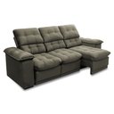 Ver imagem 5 de Sofá Retrátil Reclinável Atenas 2,30m Suede Velut Tabaco C/ Molas no Assento - King House