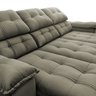 Sofá Retrátil Reclinável Atenas 2,30m Suede Velut Tabaco C/ Molas no Assento - King House - 9