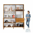 Ver mais imagens de Kit Armário Multiuso Toronto + Armário de Cozinha Athenas 100% MDF Yescasa