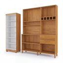 Ver imagem 4 de Kit Armário Multiuso Toronto + Armário de Cozinha Athenas 100% MDF Yescasa