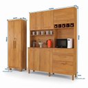 Ver imagem 3 de Kit Armário Multiuso Toronto + Armário de Cozinha Athenas 100% MDF Yescasa