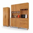 Ver imagem 2 de Kit Armário Multiuso Toronto + Armário de Cozinha Athenas 100% MDF Yescasa