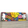 Quadro Romero Britto O Abraço / The Hug 25x100cm - 2