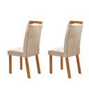 Ver imagem 2 de Conjunto 2 Cadeiras Aline MDF Veludo Creme Naturale Moderna 56cm