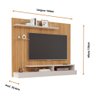 Painel Para Tv Até 50 Polegadas MDF Valencia Plus Permobili Nature/Off White - 6