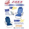 Cadeira Reclinável Top Line 5 Posições + Almofada e Porta Copos - Zaka - Azul Escuro - 3