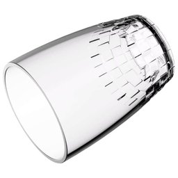 Copo Crippa 300ml Plástico Transparente Trama Água Suco Refrigerante Escolar Refeitório - 2