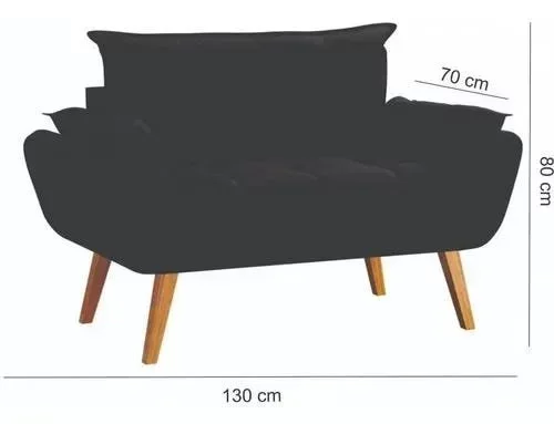 Ver imagem 2 de Conjunto Chesterfield Luxo Opala Sala/Recepção/Escritório (1 Namoradeira +2 Poltronas) Suede Cinza