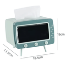 Ver imagem 3 de Suporte Decorativo Tv Retro Porta Lenços Verde Xc-sp-62