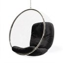 Ver imagem 3 de Poltrona Bubble Chair Veludo Linha Premium Design Moderno Sala Quarto Recepção Decorativa - Preto