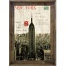 Quadro Tela Decorativa Emoldurada New York Empire State Building 80x110cm - 1
