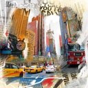 Ver imagem 1 de Quadro Tela Decorativa Centro de Nova York Multicolorido 60x60cm