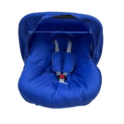 Capa para Bebê Conforto + Capota/ Protetor de Sol + Protetor de Cinto - Azul Liso - 2