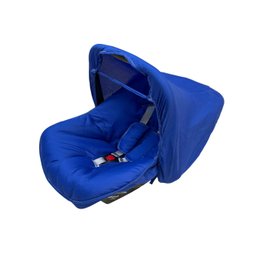 Capa para Bebê Conforto + Capota/ Protetor de Sol + Protetor de Cinto - Azul Liso - 4