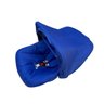 Capa para Bebê Conforto + Capota/ Protetor de Sol + Protetor de Cinto - Azul Liso - 3
