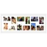 Quadro Painel de Fotos Decorativo para 12 Fotos Branco 90x40cm - 1
