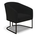 Ver imagem 4 de Sofá Namoradeira e Poltrona Base Industrial Preto Stella Linho D03 - D’Rossi