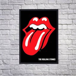 Quadro Decorativo Poster Banda The Rolling Stones sem Vidro 64x94cm - 5 Quadro Decorativo Poster Banda The Rolling Stones sem Vidro 64x94cm - 5