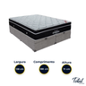 Cama Box Baú Bipartido Casal Cinza e Colchão Elegant Superpocket Molas Ensacadas Ortobom - 3