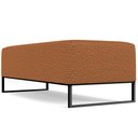 Ver imagem 7 de Kit 02 Puffs Decorativo Sala de Estar Bali W01 Base Ferro 120x50 cm Bouclê Terracota - Lyam Decor