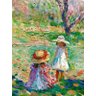 Duas Meninas (Detalhe) - Lebasque - Tela 60x79 Para Quadro - 1
