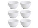 Ver imagem 1 de Jogo 6 Tigelas de Porcelana Branca Bowl 510ml Cumbuca Japonesa Bela Vista
