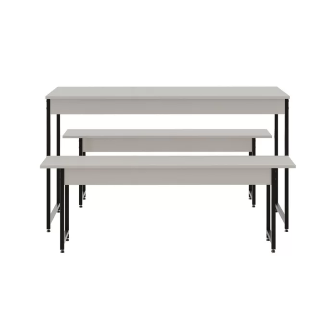 Conjunto Mesa de Jantar com 2 Bancos - 2