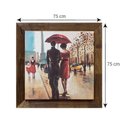 Ver imagem 4 de Quadro Decorativo Tela Emoldurada Rústica Casal B 75x75cm