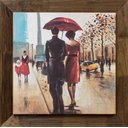 Ver imagem 1 de Quadro Decorativo Tela Emoldurada Rústica Casal B 75x75cm