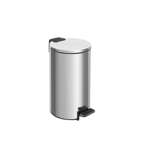 Lixeira C/ Pedal Loop 5 L Aco Inox C/ Acab. Polido (94547005) - Tramontina