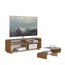 Ver imagem 2 de Conjunto Rack e Mesa de Centro Atlanta para TV até 65 Polegadas Nature/Sand