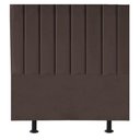 Ver imagem 1 de Cabeceira Estofada Cama Box Solteiro 90 Cm Mavie Linho Cor:marrom