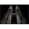 Quadro Decorativo Petronas Twin Towers Arranha-Céus em Kuala Lumpur 140x100cm - 1