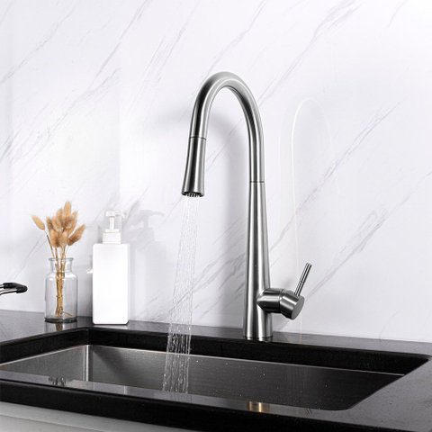 Misturador Monocomando com Ducha Emporio Inox Escovado Cnox By Baumê