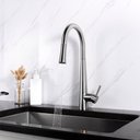 Ver imagem 1 de Misturador Monocomando com Ducha Emporio Inox Escovado Cnox By Baumê