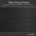 Ver imagem 3 de Cadeira Outdoor Lótus Estrutura Preta com Tela Sling Preta ou Mesclado - Datelli Design