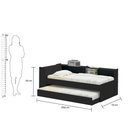 Ver mais imagens de Cama Bicama Estante com Kit Luz Bb-28-29 Preto