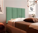 Ver imagem 2 de Cabeceira Premium Estofada Cama Box Solteiro - Verde Menta
