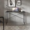 Escrivaninha Steel 90 cm Estilo Industrial com Pés em Aço Preto/Preto - 1