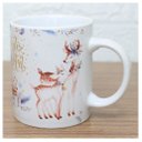 Ver imagem 1 de Kit 2 Canecas Natalinas Feliz Natal em Cerâmica 350ml