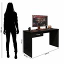 Ver imagem 3 de Mesa Gamer Compacta com 1 Gaveta para Escritório Drx-9000 Preto