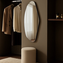 Ver imagem 3 de Espelho Orgânico Brisa 110x50cm Polido com Suporte – Design Moderno Banheiro, Quarto, Sala e Lavabo