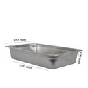 Ver imagem 4 de Kit 2 Cubas de Inox Gn 1/1 de 100 Mm com Alças e Tampa