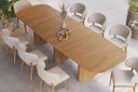 Ver imagem 2 de Mesa de Jantar Orgânica Tivoli 320cm X 110cm 10 Lugares Lamina Cinamomo Mel
