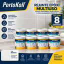 Ver imagem 1 de Kit 8 Rejunte Multiuso Epóxi Branco Porto Koll 1kg