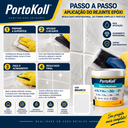 Ver imagem 3 de Kit 8 Rejunte Multiuso Epóxi Branco Porto Koll 1kg