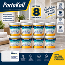 Ver imagem 5 de Kit 8 Rejunte Multiuso Epóxi Branco Porto Koll 1kg