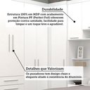 Ver imagem 5 de Quarto Home Office Alpes 11 Portas 7 Gavetas MDP 165cm Branco Luciane Móvei